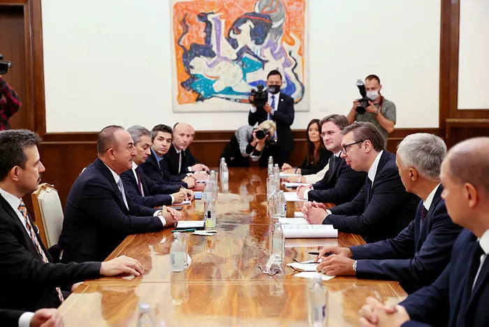 Dışişleri Bakanı Mevlüt Çavuşoğlu, Sırbistan Devlet Başkanı Vuçiç ile görüştü - 1
