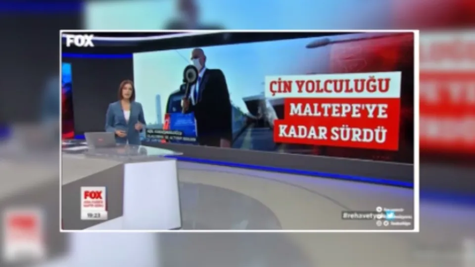 FOX TV Çin’e giden treni Maltepe’de durdurdu