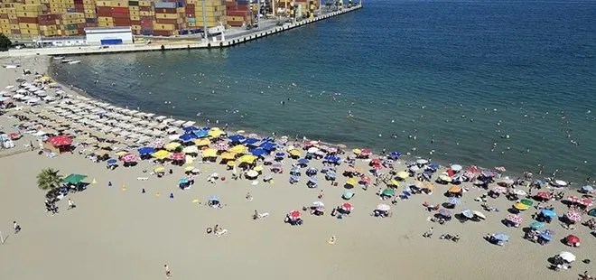 Tekirdağ'da sıcaktan bunalanlar sahillere akın etti