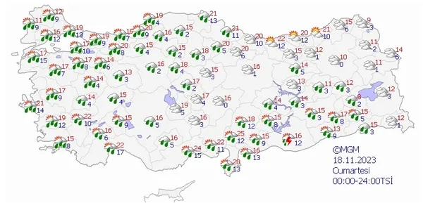 Kar yağışı kapıda! Meteoroloji haritayı yayınladı il il uyardı! O günden itibaren çok kuvvetli geliyor | 16-20 Kasım 2023 - 13