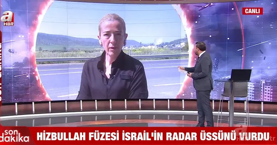 Hizbullah İsrail'de radar üssünü vurdu! Özel görüntüler sadece A Haber'de 2