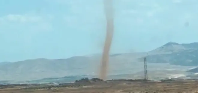 Gaziantep’te hortum! Panik anları kamerada