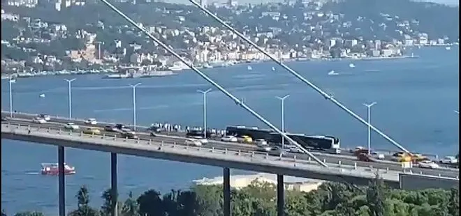 İstanbulluların metrobüs çilesi bitmiyor! 15 Temmuz Şehitler Köprüsü’nde arızalandı
