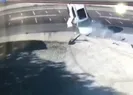 3 kişinin öldüğü korkunç kaza kamerada