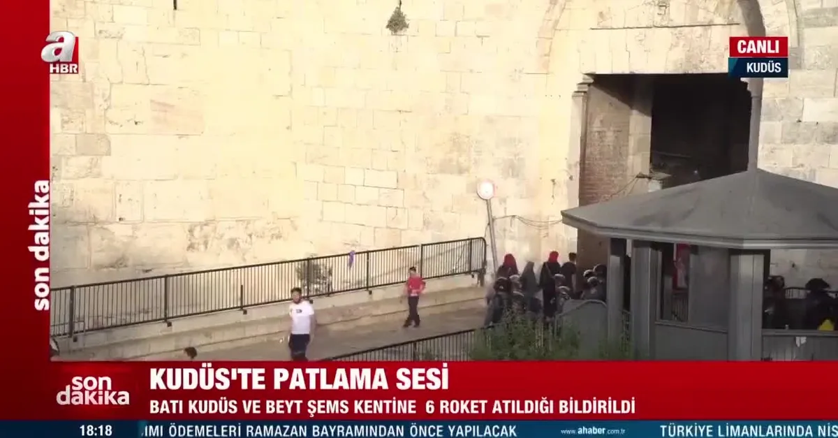 Gazze Şeridi'nden Batı Kudüs ve Beyt Şems kentine 6 roket atıldı