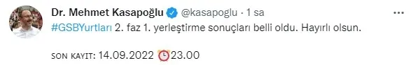 bakan-kasapoglu-duyurdu-gsb-yurtlari-yerlestirme-sonucu-belli-oldu-1663013560518.jpg Bakan Kasapoğlu duyurdu: GSB yurtları yerleştirme sonucu belli oldu - 1