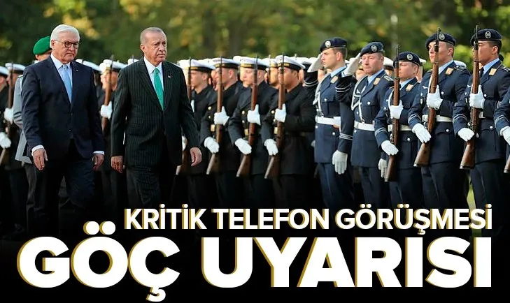 Son dakika: Başkan Erdoğan Almanya Cumhurbaşkanı Steinmeier ile telefonda görüştü