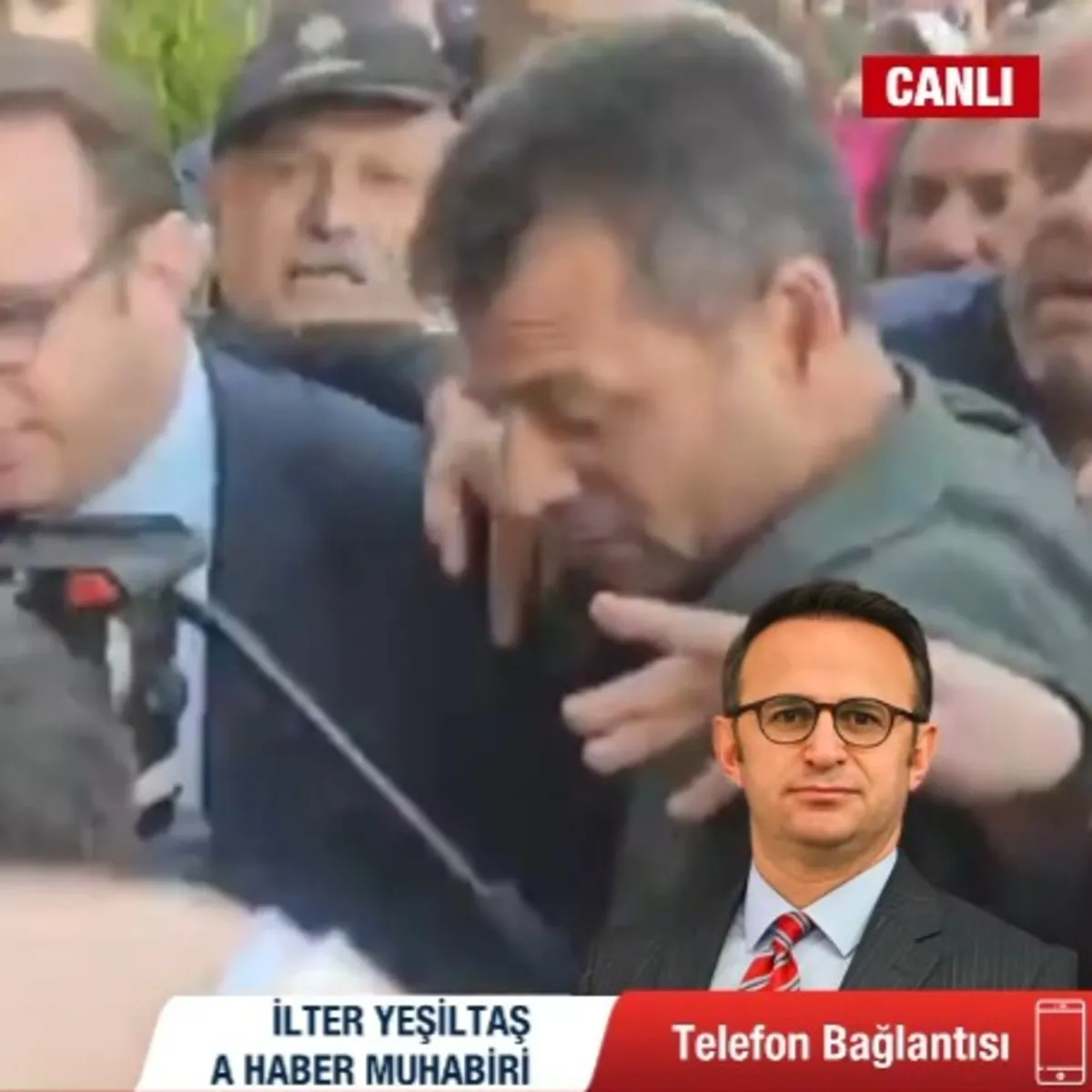 CHP Genel Merkezi önünde A Haber'e saldırı! Muhabirimize linç girişimi