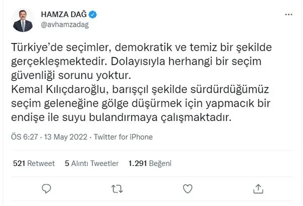 kilicdaroglunun-secim-guvenligi-algisina-ak-partiden-sert-tepki-amaci-ajans-eliyle-hayal-uretip-toplumun-huzur-1652471663118.jpeg CHP lideri Kemal Kılıçdaroğlu'na AK Parti'den sert tepki: Amacı toplumun huzurunu kaçırmak - 2