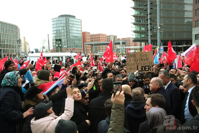 Başkan Erdoğan'a Berlin'de sevgi gösterisi 8
