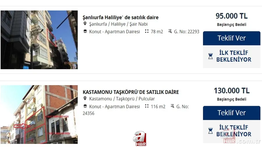 Bankalardan kapış kapış ucuz satılık evler! 55.000 - 130.000 - 175.000 TL'ye ev sahibi olmak mümkün! İş Bankası... 8