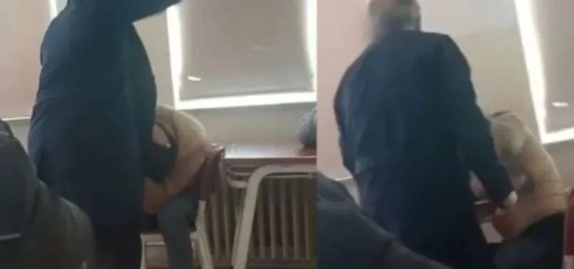 Son dakika: Kocaeli'nde skandal görüntüler! Sınıfın ortasında öğrencisini tekme tokat döven öğretmene soruşturma