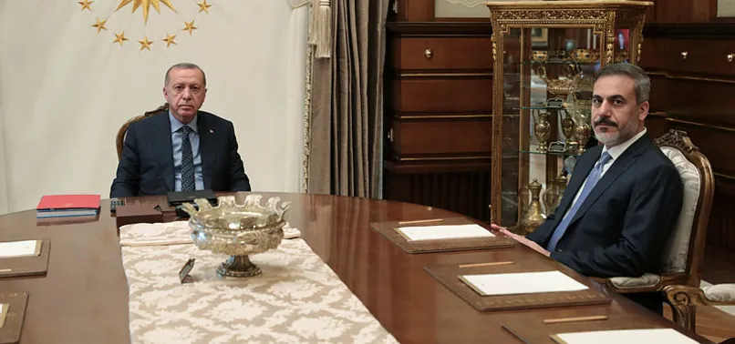 Başkan Erdoğan, Hakan Fidan ile görüştü
