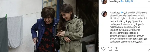 Hazal Kaya'ya takipçileriden Ayşen Gruda tepkisi - 1