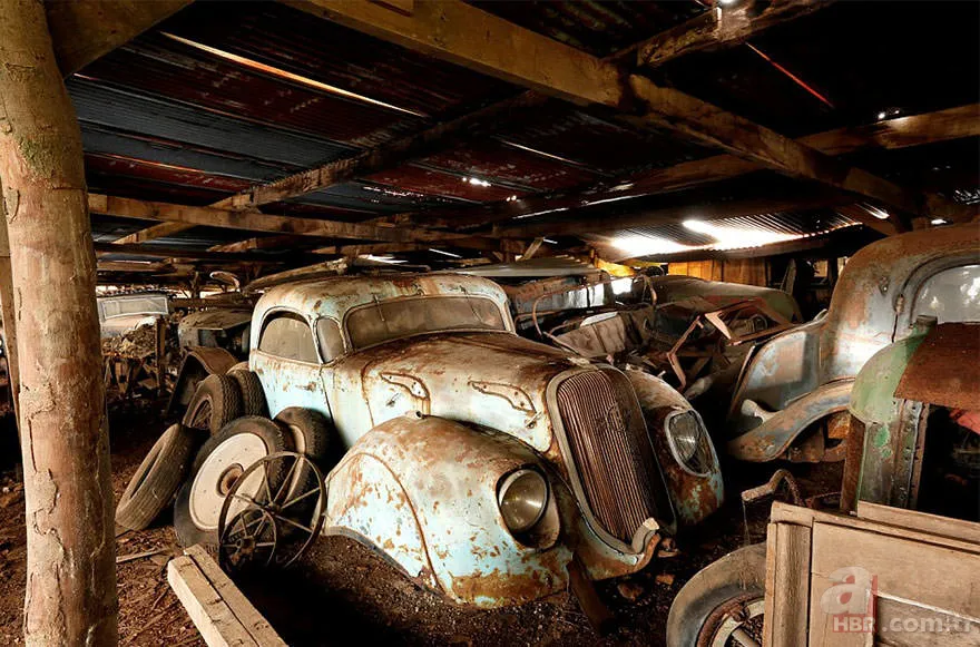 Corvette marka arabalar çürümeye terkedilmiş halde bulundu 🚗 21