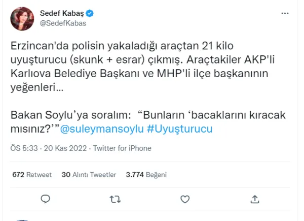 Fondaş medyanın ’uyuşturucu’ tezgahı: ’AK Parti ve MHP’li başkanın yeğeni’ dedikleri CHP’li isimlerin akrabası çıktı