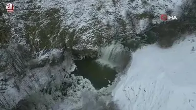 Tokat’ta Sibirya’yı andıran manzara