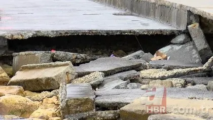 O sahilde çökmeler devam ediyor! Uzman isim uyardı: Olası bir depremde...