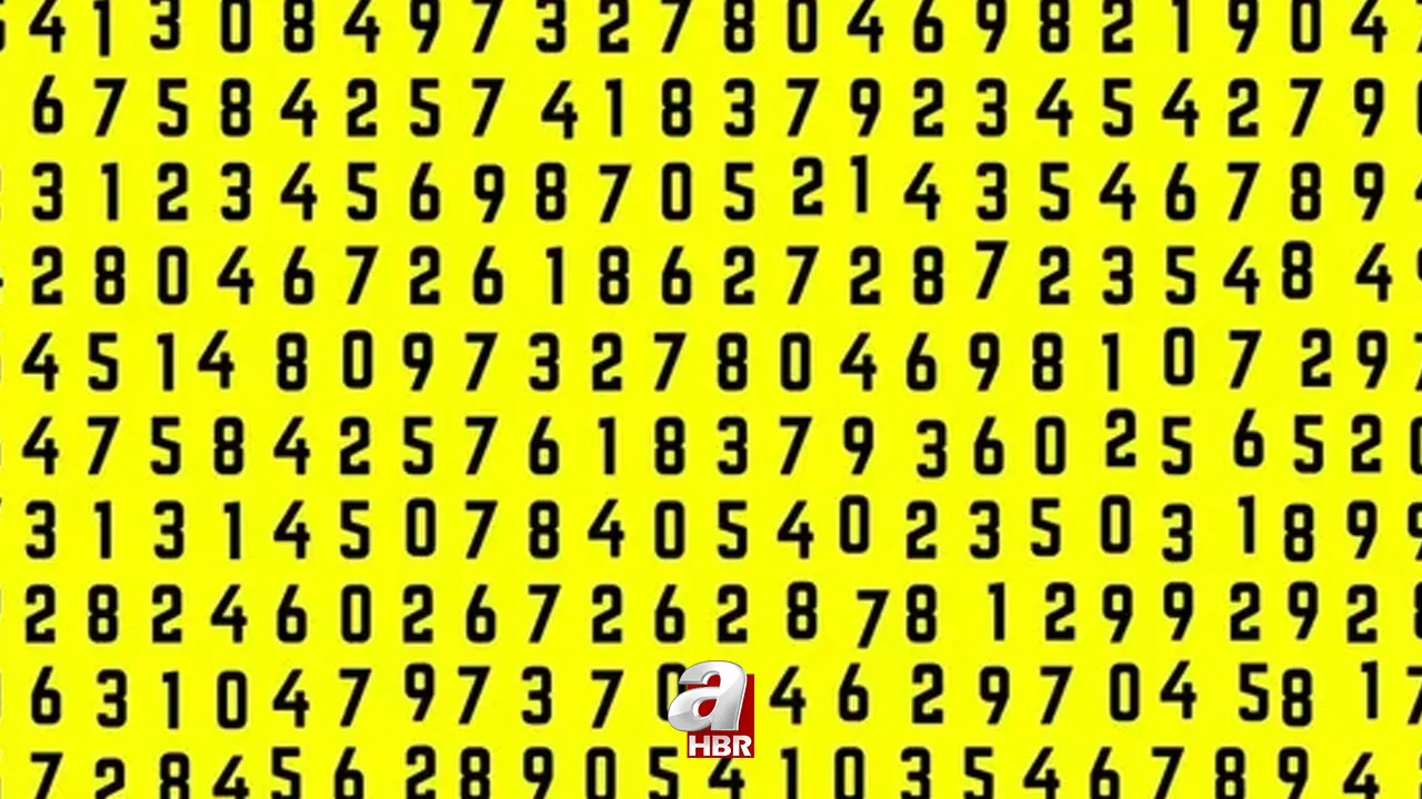 Röntgen görüşünüz var mı? 22 sayısını 15 saniyede bulun!