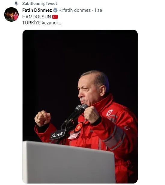 Zafer Başkan Erdoğan ve Türkiye’nin! Bakanlardan seçim değerlendirmesi