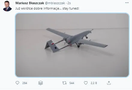 Polonya Savunma Bakanı Mariusz Blaszczak Türk İHA’sı paylaşımı! Geliyorlar