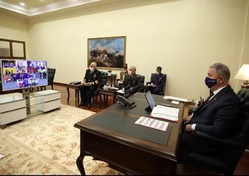 Bakan Hulusi Akar NATO Savunma Bakanları Toplantısı’na katıldı