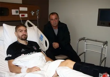 Fatih Terim'den Caner Erkin'e ziyaret