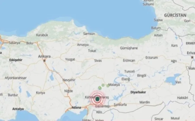 Son dakika | Kahramanmaraş’ta 4 büyüklüğünde deprem.