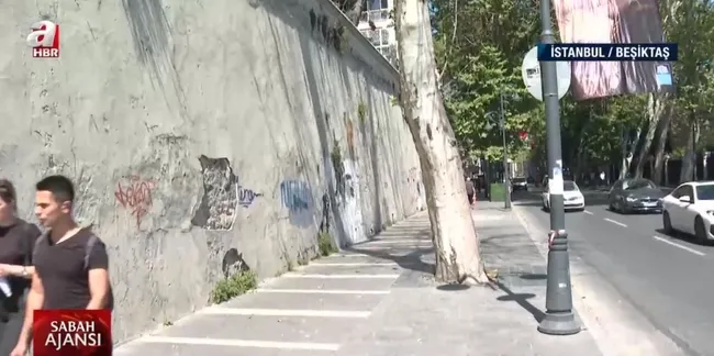 İstanbul’un meşhur caddesinde duvar çökme tehlikesi! Ölümle yan yana yürüyüş - 1