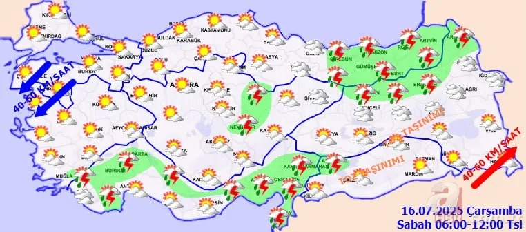 Tatilciler, piknik yapacaklar dikkat: Meteoroloji bölge bölge uyardı! Marmara, Ege, Doğu Karadeniz... Toz ve sağanağa hazır olun 7