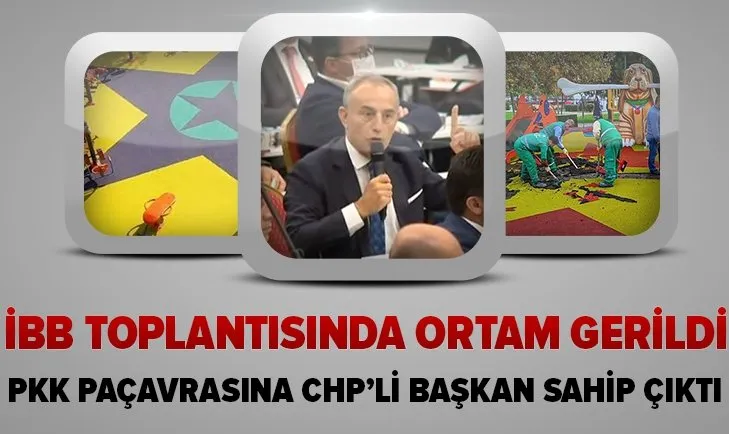 Küçükçekmece’nin CHP’li Belediye Başkanı Kemal Çebi, PKK paçavrasının parka yapılmasını savundu