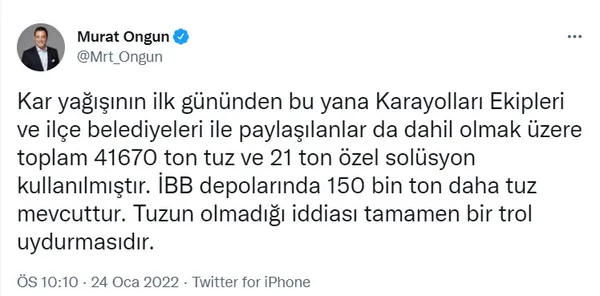CHP’li İBB bunu da beceremedi! İstanbul’da kar esarete döndü! Tuzlama iddialarına Kadir Topbaş yanıtı