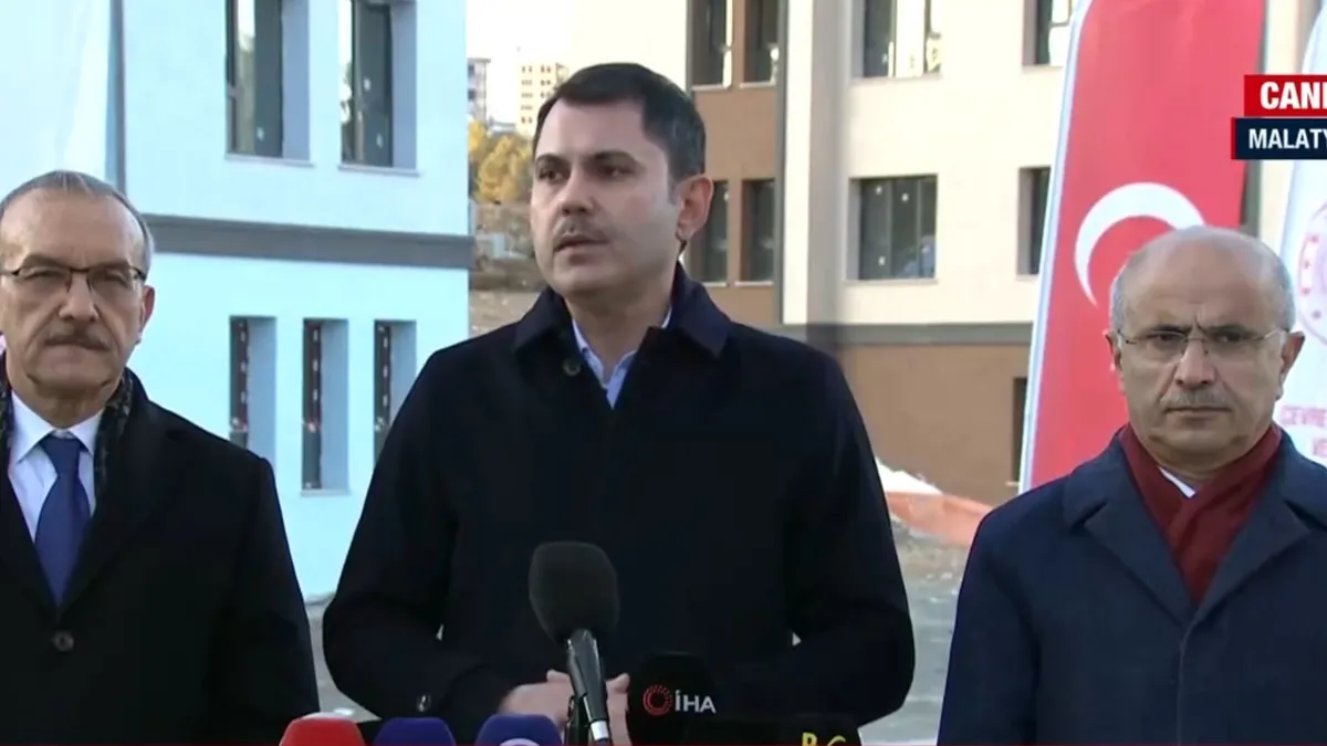 Deprem bölgesinin yeniden inşası! Bakan Kurum: Son konut teslim edilene kadar çalışacağız
