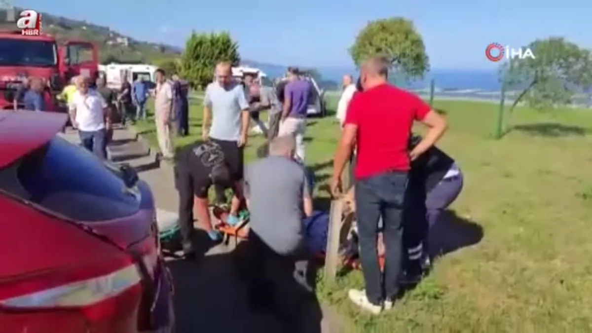 Giresun'da kavşakta kaza