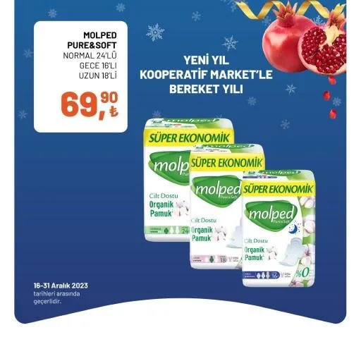 Tarım Kredi Market yılbaşı indirimi bitiyor! Bütün Piliç 60,90 TL, Yumuşatıcı 49,90 TL, Sıvı El Sabunu 18,90 TL, 40'lı Tuvalet Kağıdı 174,90 TL… - 20