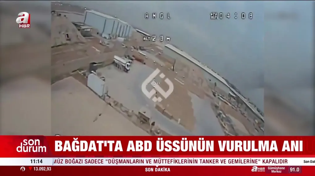 Bağdat'taki ABD üssü böyle vuruldu!