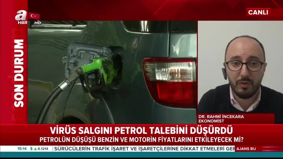 Petrolde tarihi düşüş! 20 doları görecek mi? Ekonomist Rahmi İncekara A Haber ekranlarında yanıtladı |Video