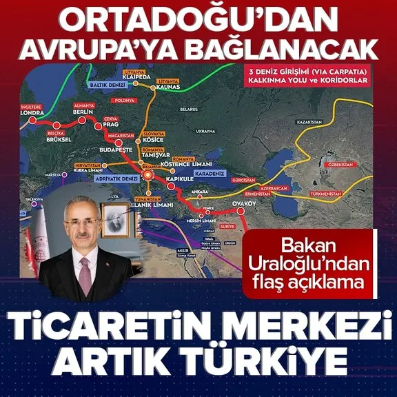 Ticaretin merkezi Türkiye! Ortadoğu’daki ticaret yolları Türkiye üzerinden Avrupa’ya bağlanacak