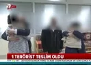 1 terörist teslim oldu