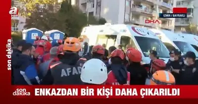 Son dakika: İzmir'de 26 saat sonra bir kişi daha enkaz altından yaralı olarak kurtarıldı