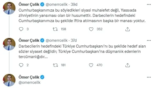 AK Parti Sözcüsü Çelik'ten CHP Sözcüsü Faik Öztrak'ın Başkan Erdoğan'a yönelik skandal sözlerine flaş yanıt - 4