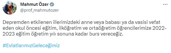 1677827351117.jpg Son dakika: Milli Eğitim Bakanı Mahut Özer'den depremzede öğrenciler hakkında flaş açıklama! Anne veya babası ya da vasisi vefat edenlere burs - 1