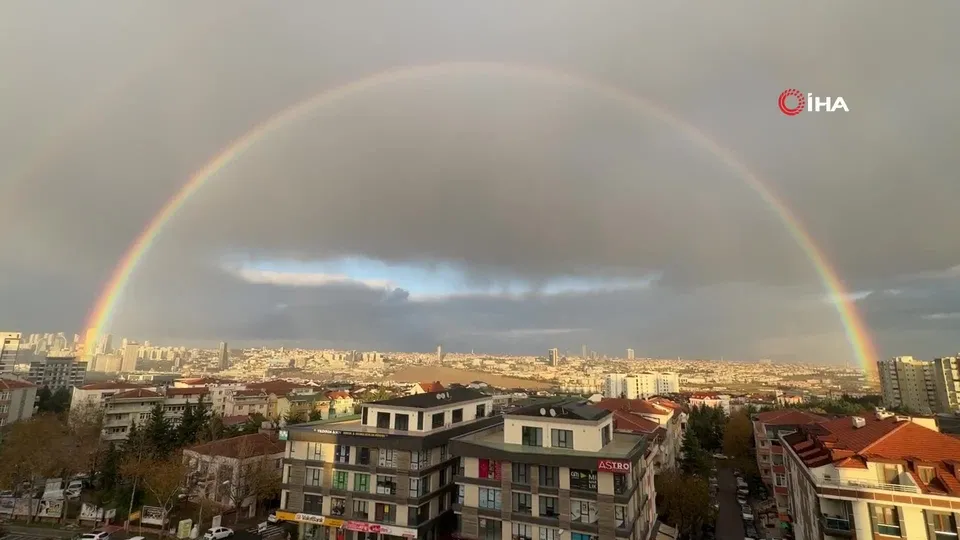 İstanbul’da gökkuşağı görenleri hayran bıraktı