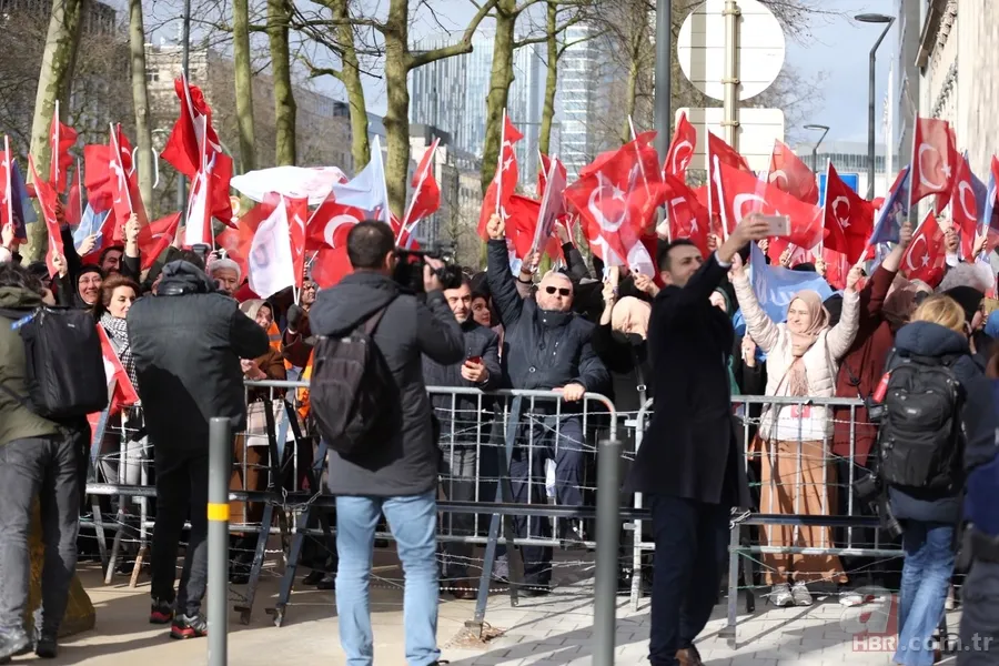 Başkan Erdoğan'a Belçika'da coşkulu karşılama 6