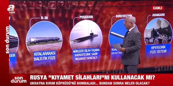 Rusya ’Kerç’ saldırısına nasıl yanıt verecek? A Haber’de dikkat çeken ’bombaların babası’ vurgusu: O kullanılırsa Kiev’de adam kalmaz