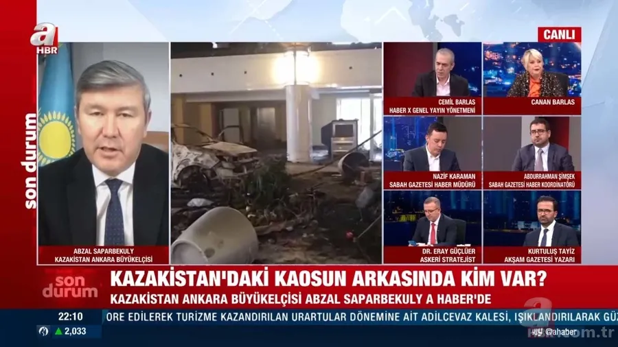 Kazakistan'da neler oluyor? Kazakistan'daki "gizli el" Soros mu? Ankara Büyükelçisi A Haber'e açıkladı 8