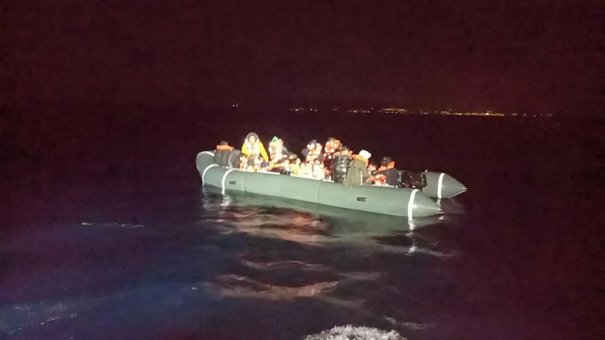 İzmir'de 71 düzensiz göçmen kurtarıldı