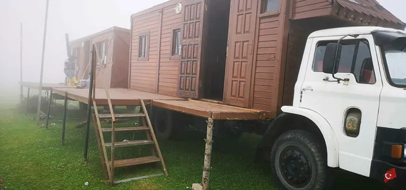Trabzon’da koronavirüse karşı özel önlem! Kamyon evde yaşamaya başladı!