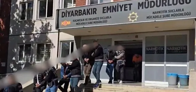 Diyarbakır merkezli uyuşturucu operasyonlarında 29 şüpheli tutuklandı