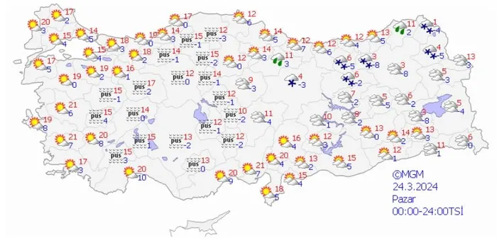 HAVA DURUMU | Bir tarafta kuvvetli kar ve diğer tarafta sağanak! Meteoroloji il il uyardı | 23-27 Mart 2024 - 12